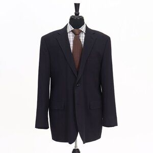 Jones New York 44L Gray Solid 2-Button Sport Coat Blazer Jacket G151